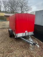 Enkelas aanhangwagen geremd met huif, Ophalen, Zo goed als nieuw