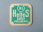 oud bierviltje Helles Pils Ixelberg, Enlèvement ou Envoi, Comme neuf, Sous-bock, Autres marques