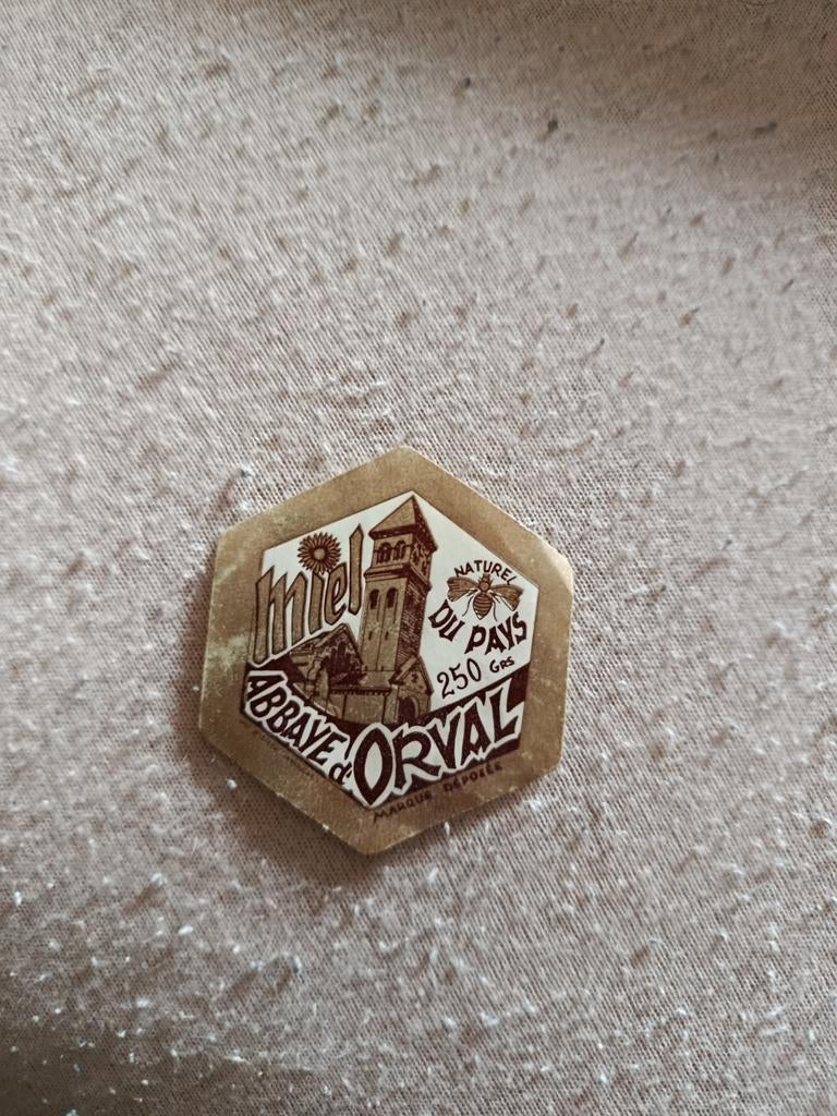 Orval ancienne étiquette miel d'orval, Collections, Marques de bière