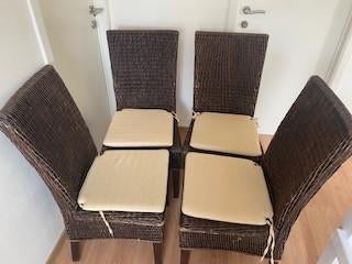 Stoelen, Huis en Inrichting, Stoelen, Ophalen, Gebruikt, Bruin, Riet of Rotan
