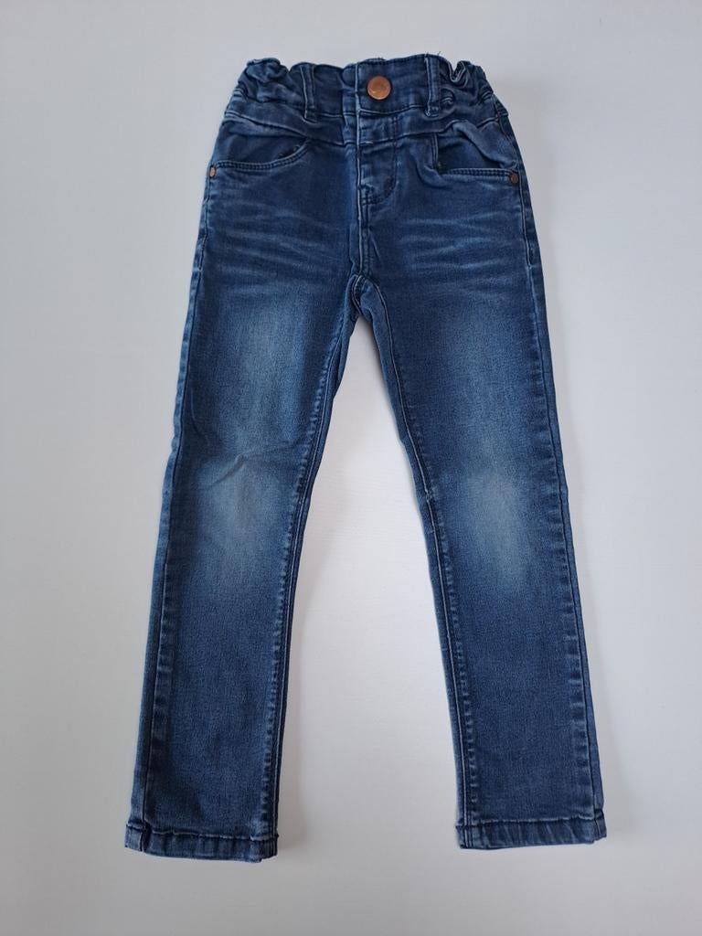 Mt 104 Donkerblauwe skinnyjeans, Kinderen en Baby's, Kinderkleding | Maat 104, Broek, Gebruikt, Jongen of Meisje, Name it