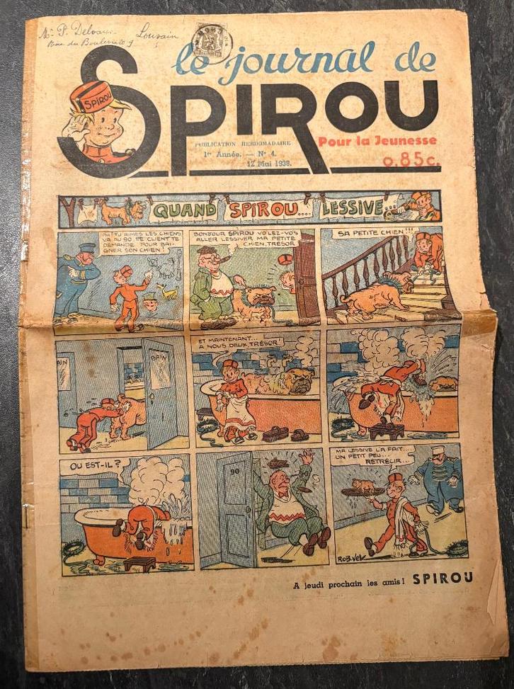 Spirou n 4 - 1938, Livres, BD, Enlèvement