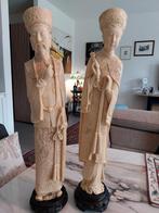 2 mooie oude beelden 50 cm ( ) heel zwart(), Ophalen