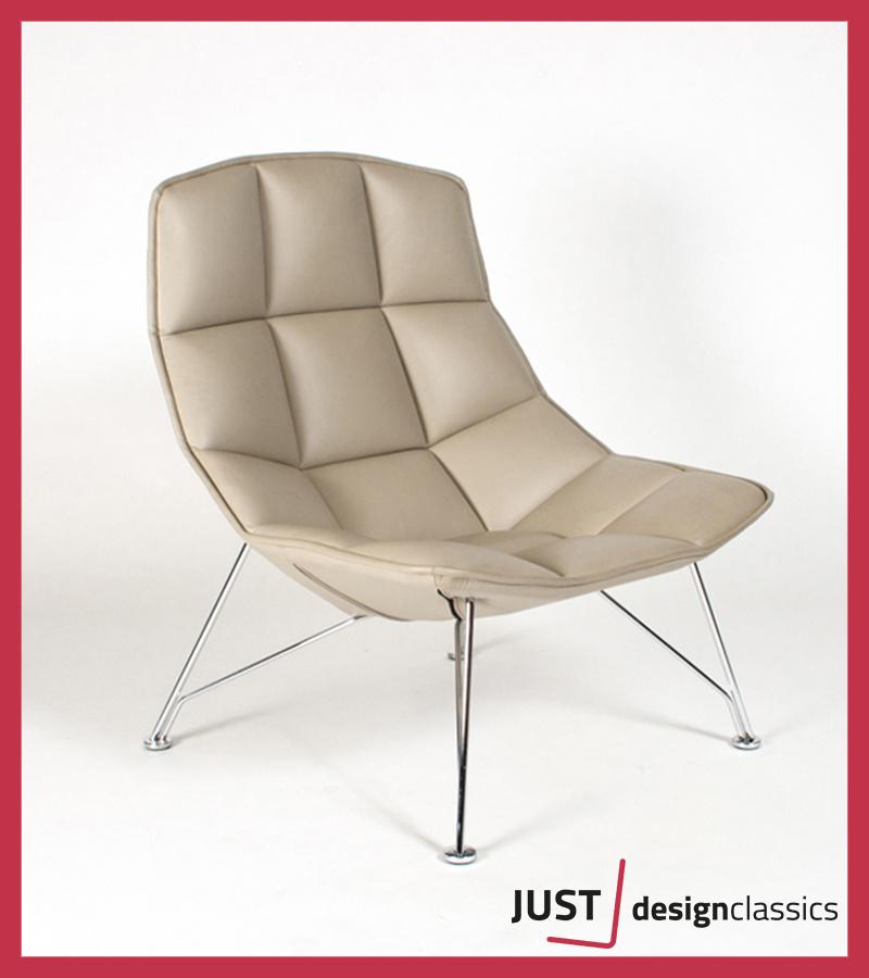 Knoll Jehs+Laub Lounge Chair Beige Vegan Leather, Maison & Meubles, Fauteuils, Enlèvement