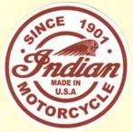 Indian Motorcycle Since 1901 sticker #15, Motoren, Verzenden