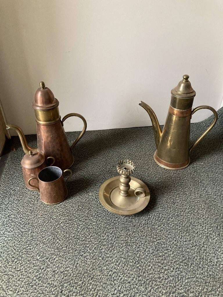 koperkoffie kan, Ophalen