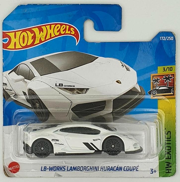 Hot Wheels - HW Exotics - LB-Works Lamborghini Huracán Coupé, Hobby en Vrije tijd, Modelauto's | Overige schalen, Zo goed als nieuw