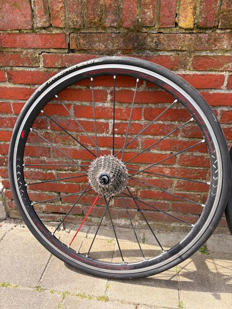 Fulcrum zero competizione velgset alu, shimano, Fietsen en Brommers, Fietsonderdelen, Fulcrum, Zo goed als nieuw, Aluminium, Racefiets