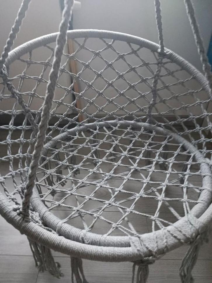 Chaise suspendue en macramé, Jardin & Terrasse, Hamacs, Neuf, Une personne, Intérieur, Enlèvement ou Envoi