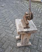 CISEAUX À ÉTAIN montés sur un socle en bois, Enlèvement ou Envoi, Utilisé