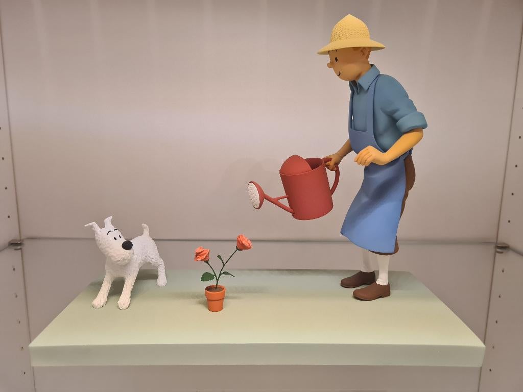 Fariboles (Tintin & Hergé) - Tintin & Milou - La rose, Enlèvement ou Envoi, Tintin, Comme neuf, Statue ou Figurine
