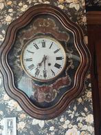 Horloge oeil-de-boeuf XIX marqueterie cadran émaillé, Antiquités & Art, Antiquités | Horloges, Enlèvement