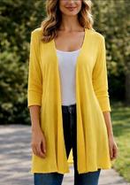 Zomers gele lange gilet / cardigan , luchtig & elegant, Kleding | Dames, Overige Dameskleding, Ophalen of Verzenden
