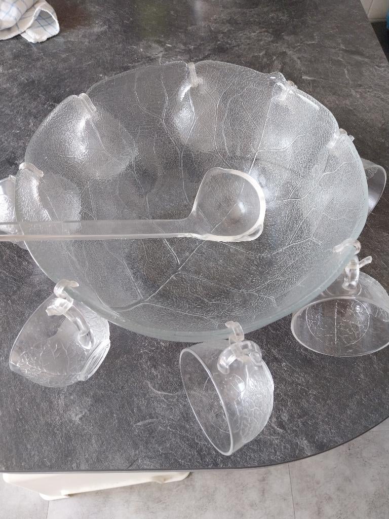 Service à punch/sangria pour 8 personnes, Maison & Meubles, Cuisine | Vaisselle, Comme neuf, Récipient(s), Autres styles, Verre
