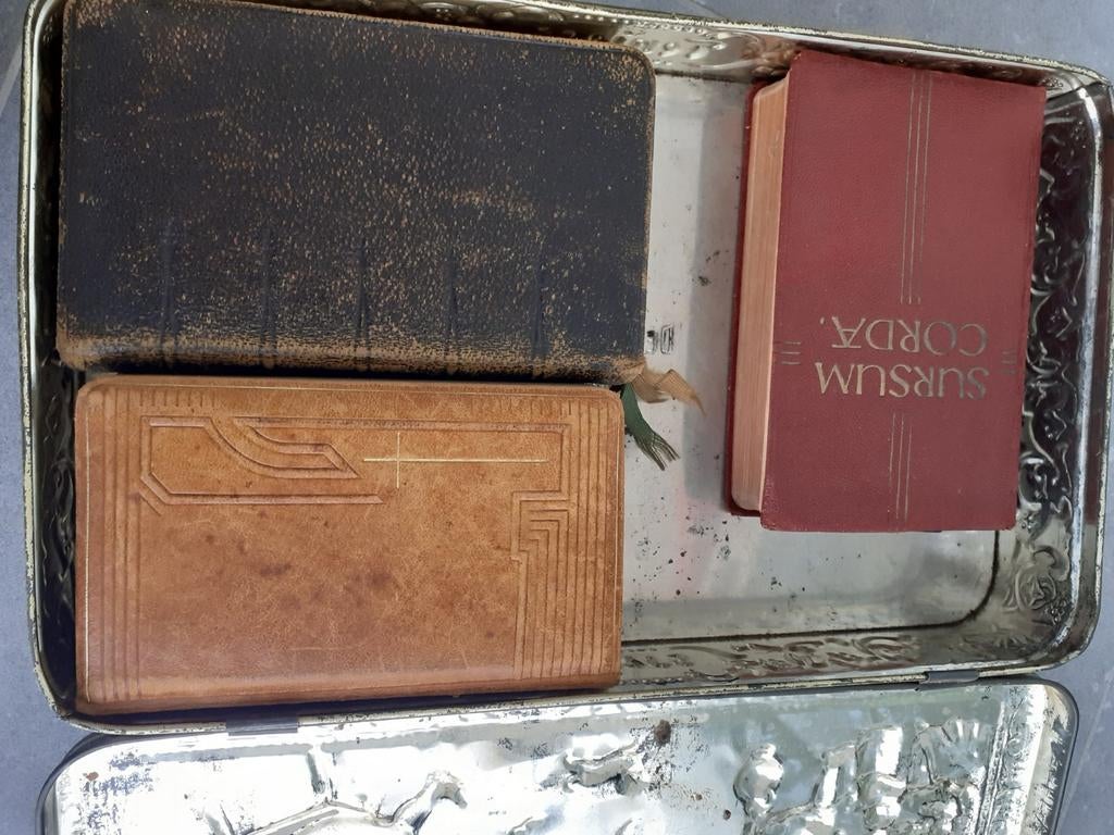 Oude doos Teniers, Ophalen of Verzenden