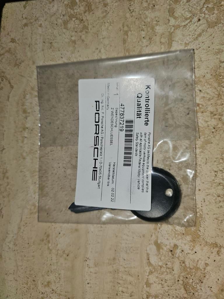 Clef vierge Originale Porsche 924 924S 944, Ophalen of Verzenden