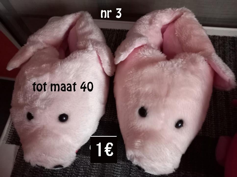 pantoffels vanaf 1€, Ophalen