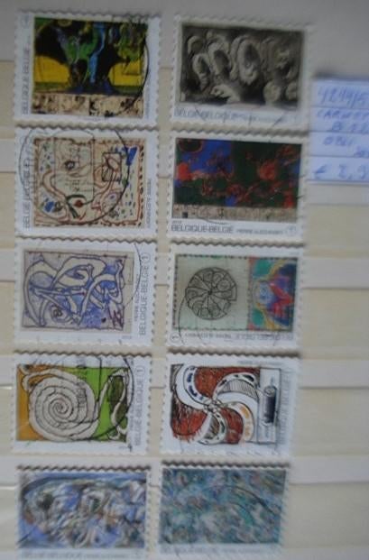Belgique  Carnet  B129 [ 4244/53 ]  (O), Timbres & Monnaies, Timbres | Europe | Belgique, Oblitéré, 1 Autocollant, Art, Sans enveloppe
