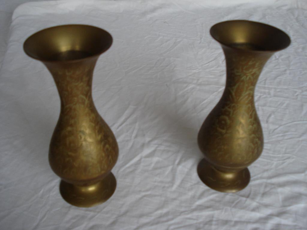 2 koper vazen, Antiek en Kunst, Ophalen, Koper