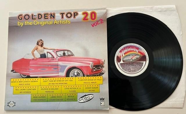 LP DIVERS ARTISTES, GOLDEN TOP 20, VOL. 2, CD & DVD, Vinyles | Pop, Comme neuf, Compilation, Pochette photo, Pressage original