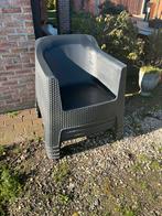 4 plastic tuinzetels, Tuin en Terras, Tuinsets en Loungesets, Ophalen, 4 zitplaatsen, Kunststof, Zo goed als nieuw