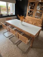 Lot de chaises style Cesca en cannage et bois, Maison & Meubles, Enlèvement, Comme neuf