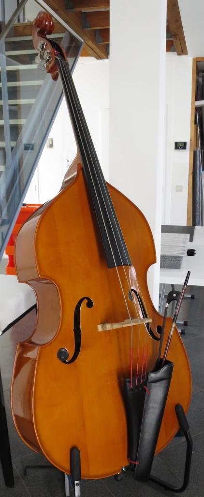 contrebasse 4/4 d'étude, Musique & Instruments, Instruments à cordes frottées | Contrebasses, Comme neuf, Contrebasse 4/4, Enlèvement