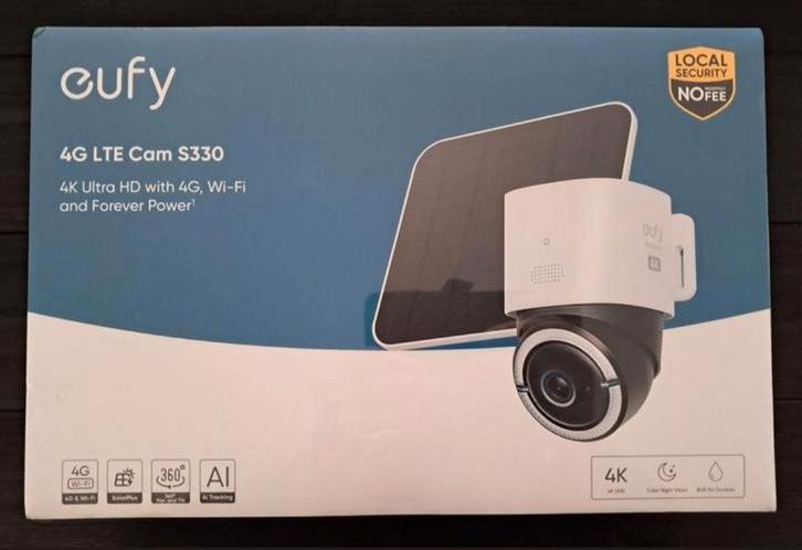 Beveiligings Camera Eufy 4G LTE, TV, Hi-fi & Vidéo, Caméras de surveillance, Comme neuf, Enlèvement