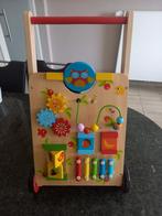 Loopwagentje in hout, Ophalen