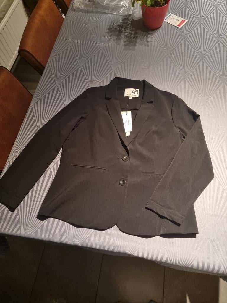 Zwarte zomerjas nieuw met prijskaartje 119,95€, Kleding | Dames, Jasjes, Kostuums en Pakken, Nieuw, Jasje, Maat 46/48 (XL) of groter