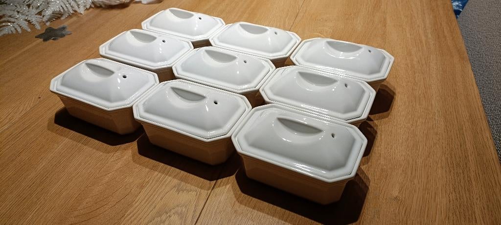 Lot de 9 Terrines Vintage Revol en céramique blanche, Maison & Meubles, Cuisine | Vaisselle, Neuf, Récipient(s), Autres styles