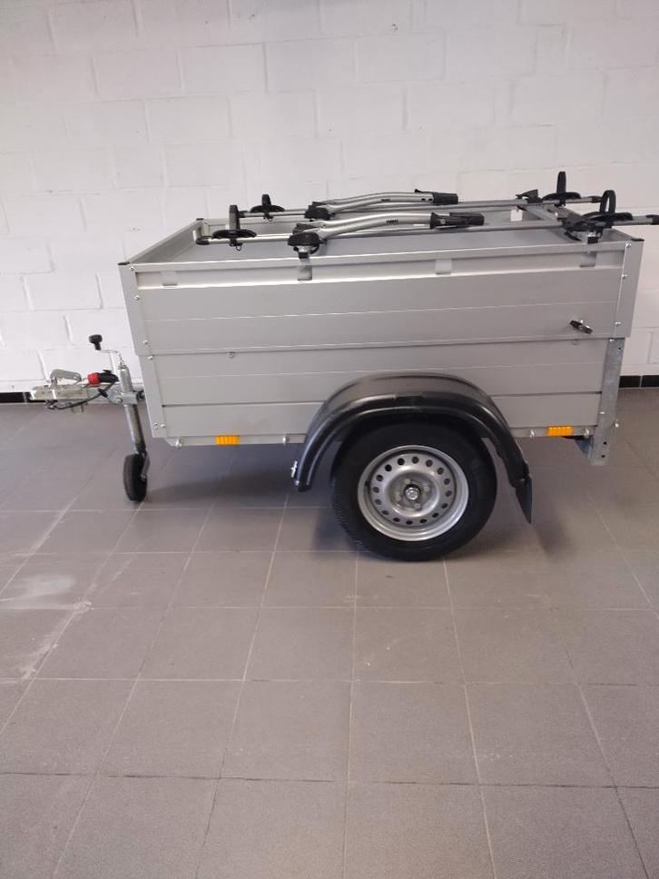 Remorque à bagages Anssems avec porte-vélos Thule, Autos : Divers, Remorques, Comme neuf, Enlèvement