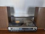 Tourne disque retro avec lecteur k7 et haut parleur, Enlèvement ou Envoi, Utilisé, Tourne-disque, Philips