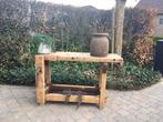 Schitterende landelijke werkbank als side-table, Huis en Inrichting, Ophalen, Zo goed als nieuw