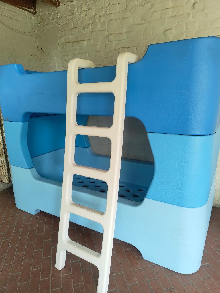 'Bunky' stapelbed blauw, Huis en Inrichting, Slaapkamer | Stapelbedden en Hoogslapers, Ophalen, Eenpersoons, Minder dan 160 cm