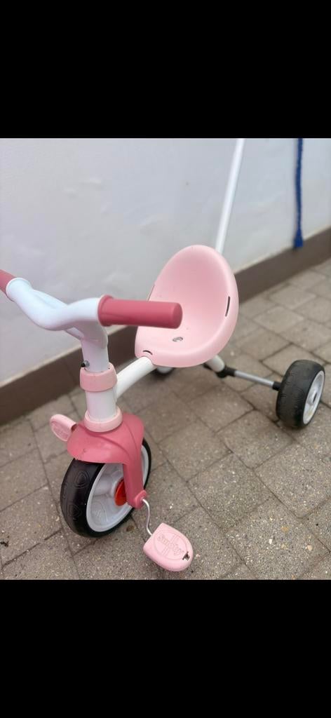 Driewieler met duwstang, Ophalen, Zo goed als nieuw, Duwstang