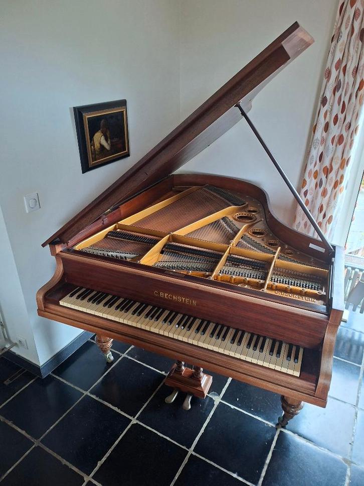 Piano à queue Bechstein 1919, Musique & Instruments, Pianos, Utilisé, À queue, Brun, Enlèvement