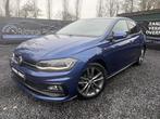 VW Polo 1.0i, 2018, 75.000km, Automaat, R-Line, Ac + 12m Gar, Autos, Achat, Entreprise, Carnet d'entretien, Noir