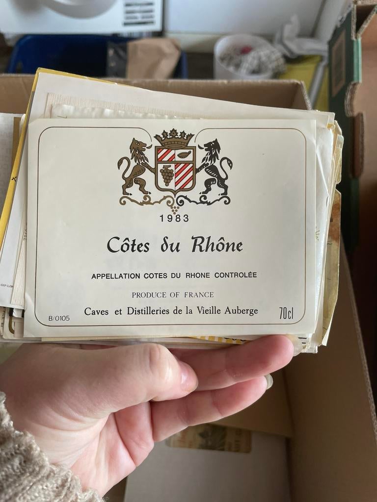 oude wijnetiketten, Verzamelen, Wijnen, Ophalen of Verzenden, Zo goed als nieuw