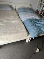 2  1 persoonsbedden, Huis en Inrichting, Ophalen, Gebruikt, Wit