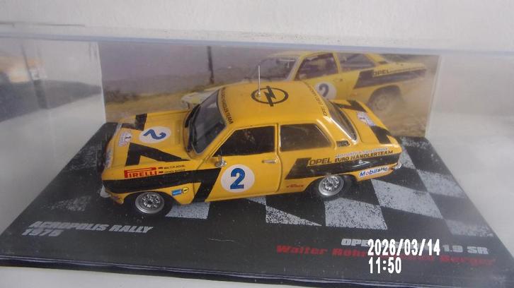 OPEL ASCONA "A" 19SR W.ROHRL ACROPOLE 75.IXO COM.NEW, Hobby & Loisirs créatifs, Voitures miniatures | 1:43, Comme neuf, Voiture