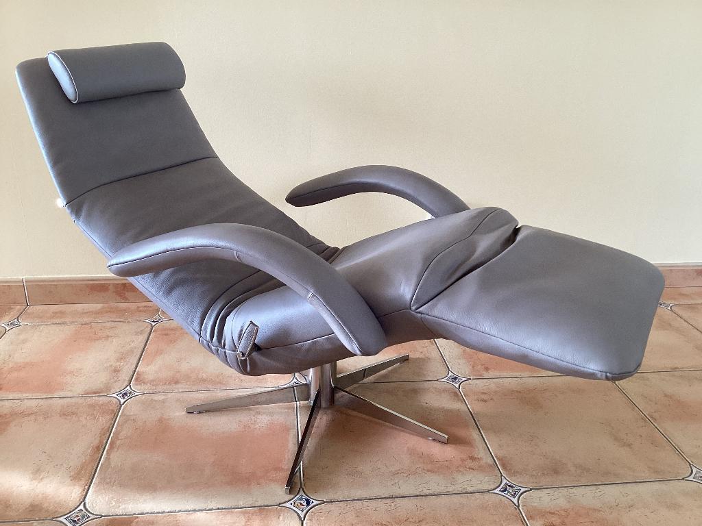 Showroomstaat!Jori relax+kussen Yoga Medi, Huis en Inrichting, Fauteuils, Ophalen, Zo goed als nieuw, Leer, Sede Knoll vitra stressless