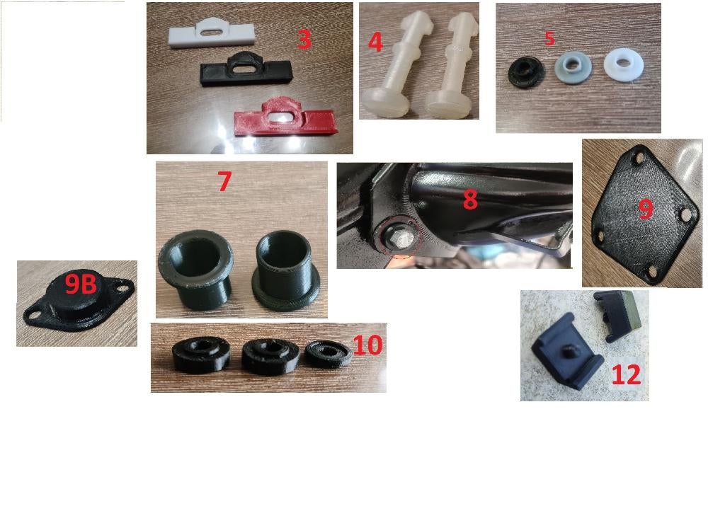 HONDA CAMINO PIECE DE MONTAGE IMP 3D, Fietsen en Brommers, Brommeronderdelen | Algemeen, Nieuw, Tank, Ophalen of Verzenden