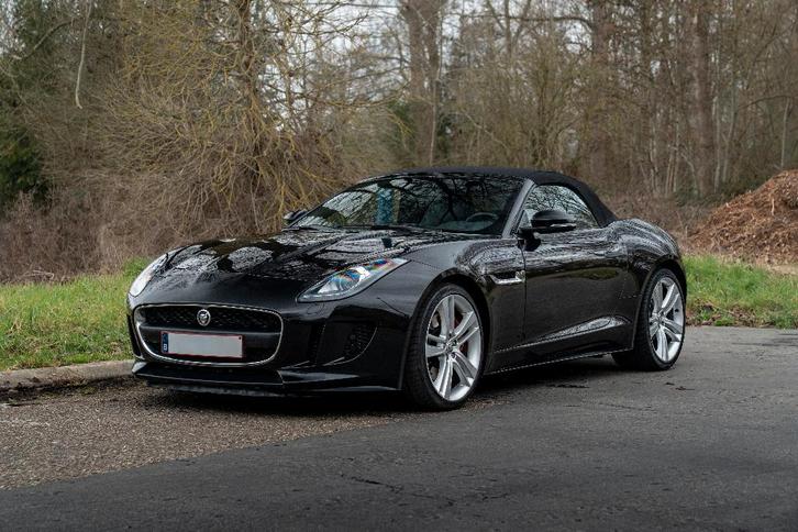 jaguar F-type 340 ch, Autos, Jaguar, Particulier, F-type, Essence, Cabriolet, 2 portes, Automatique, Noir, Noir, Cuir et Tissu