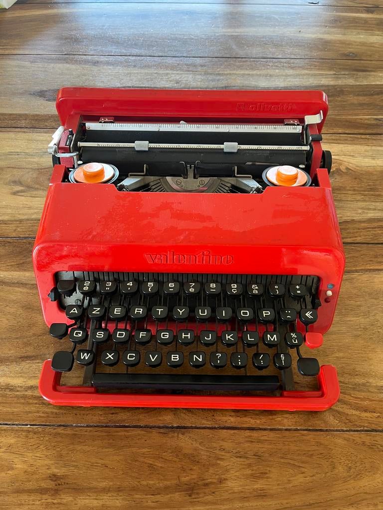 Olivetti valentine AZERTY typemachine/schrijfmachine, Ophalen of Verzenden