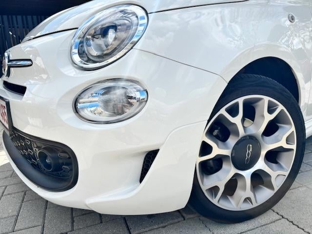 FIAT 500C cabrio | speciale editie | 2021 | 37.500 kms, Auto's, Voorwielaandrijving, Cabriolet, Leder en Stof, Wit