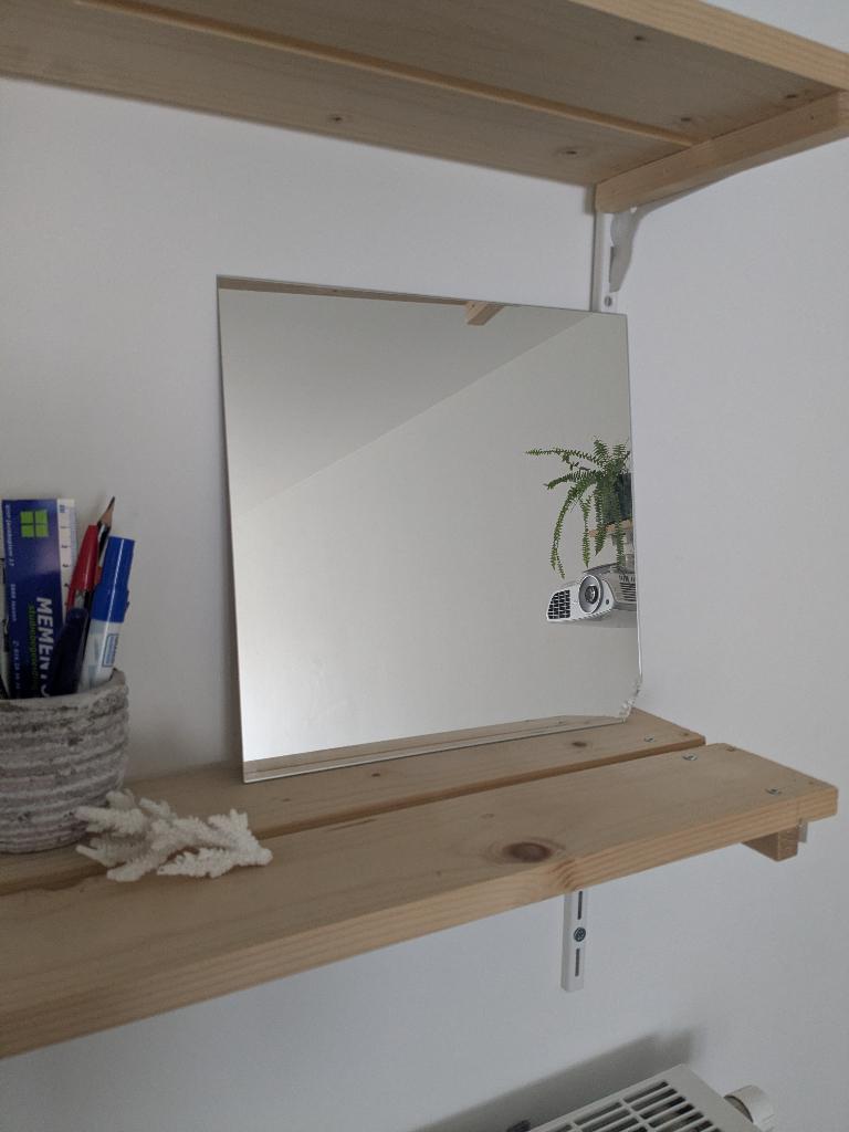 Miroir, Maison & Meubles, Moins de 100 cm, Enlèvement, Utilisé, Rectangulaire