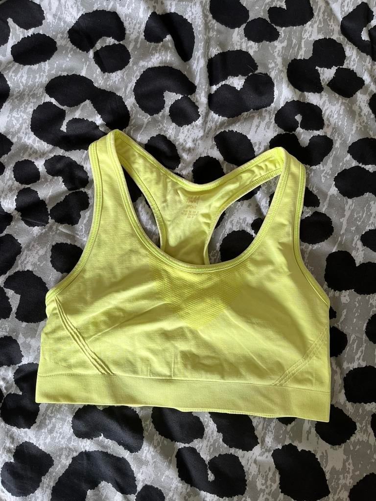 Fluo gele sportbeha M, Kleding | Dames, Sportkleding, Maat 38/40 (M), Geel, Ophalen of Verzenden, Fitness of Aerobics
