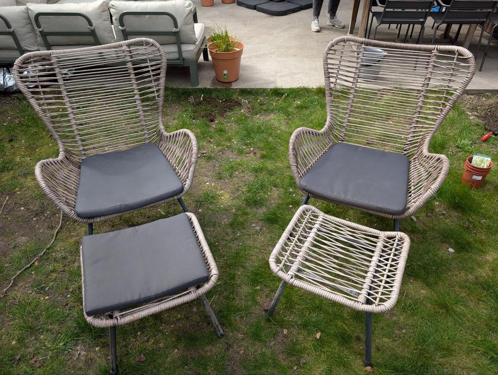 Rotan loungeset - Monte Carlo 5-delige set, Ophalen