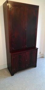 Stijlvolle houten kast - uit 2 delen, 25 à 50 cm, Moins de 150 cm, Utilisé, Autres essences de bois